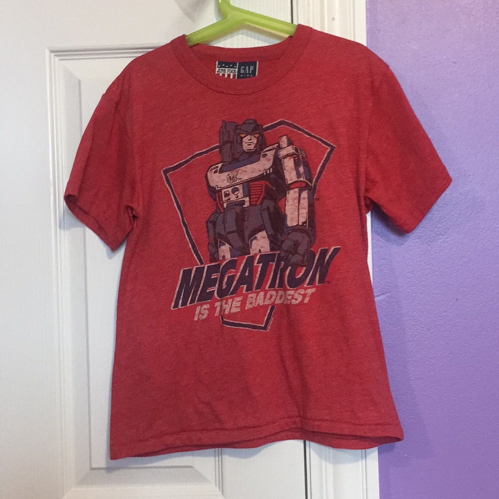 Boys Red megatron shirt
